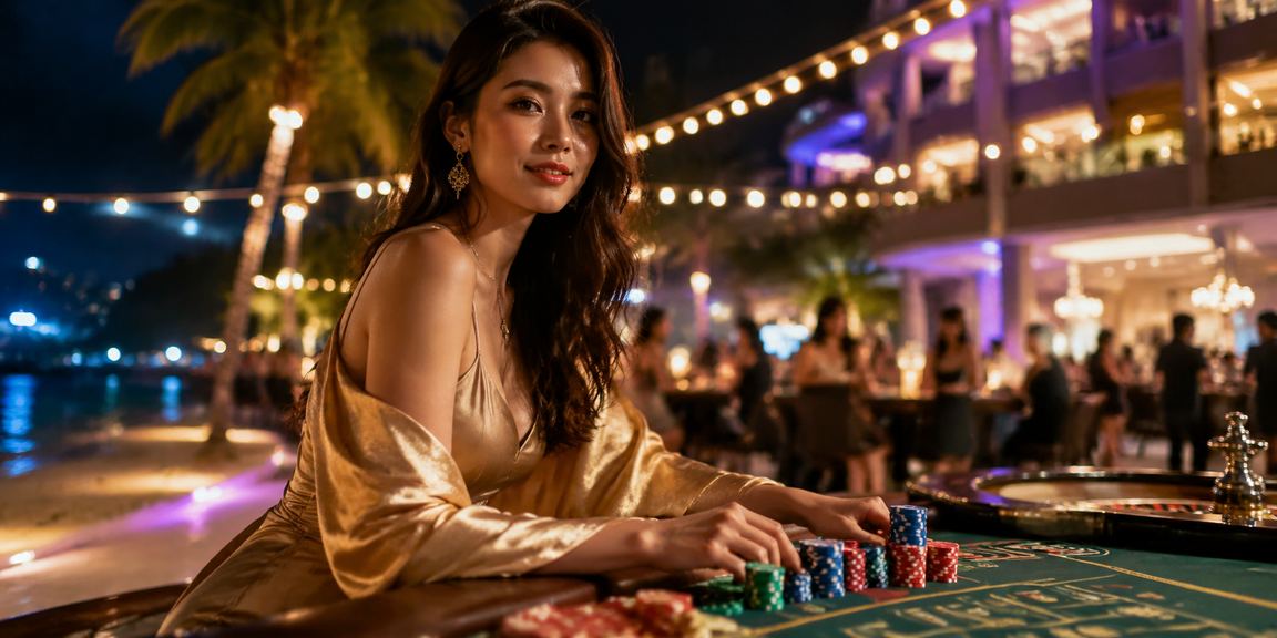 Cảnh biển Phú Quốc với trò chơi slot đa dạng